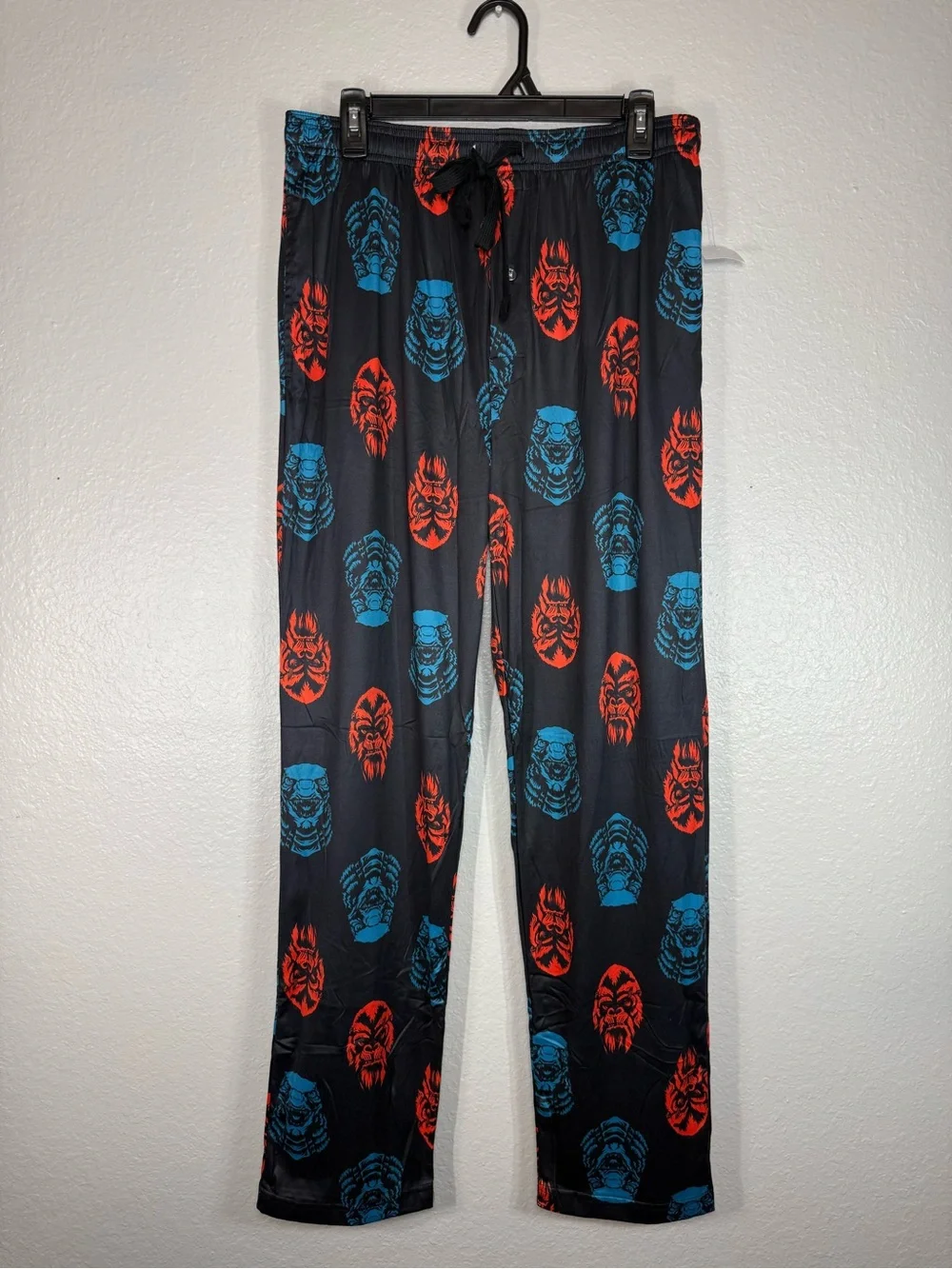 Godzilla Vs Kong Faces Collage Sleep Lounge Pants Pajamas Size M Pj’s